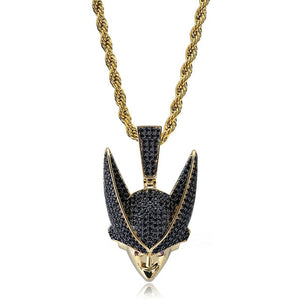 Micro Paved AAA CZ Zircon Dragon Ball Cartoon Characters Supper Saiyan Pendant Necklace Men Hip Hop Bling Ice Out Rapper Jewelry