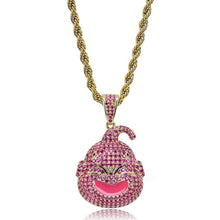 Load image into Gallery viewer, Micro Paved AAA CZ Zircon Dragon Ball Cartoon Characters Supper Saiyan Pendant Necklace Men Hip Hop Bling Ice Out Rapper Jewelry