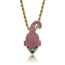 Load image into Gallery viewer, Micro Paved AAA CZ Zircon Dragon Ball Cartoon Characters Supper Saiyan Pendant Necklace Men Hip Hop Bling Ice Out Rapper Jewelry