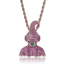 Load image into Gallery viewer, Micro Paved AAA CZ Zircon Dragon Ball Cartoon Characters Supper Saiyan Pendant Necklace Men Hip Hop Bling Ice Out Rapper Jewelry