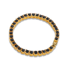 Load image into Gallery viewer, Hip Hop 1Row Bling CZ Iced Out Rhinestone Cubic Zirconia Bracelet Tennis Chain Bracelets For Women Men Jewelry Blue Red Black
