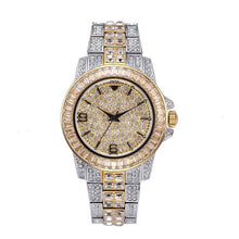 Load image into Gallery viewer, Hip Hop Micro Paved AAA Cubic Zirconia Bling Iced Out Men Gold Bracelet Watch Band Link Chain Bracelets Bangles for Men Jewelry