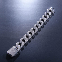 Load image into Gallery viewer, Micro Paved AAA+ Cubic Zirconia Round Miami Cuban Link Chain Bracelet For Men Hip Hop Bling Iced Out CZ Rapper Bracelets Jewelry