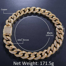 Load image into Gallery viewer, Micro Paved AAA+ Cubic Zirconia Round Miami Cuban Link Chain Bracelet For Men Hip Hop Bling Iced Out CZ Rapper Bracelets Jewelry