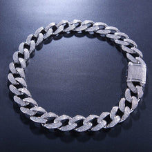 Load image into Gallery viewer, Micro Paved AAA+ Cubic Zirconia Round Miami Cuban Link Chain Bracelet For Men Hip Hop Bling Iced Out CZ Rapper Bracelets Jewelry